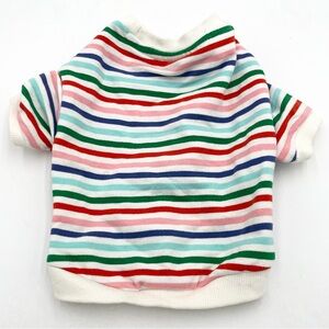 Dog Threads Colorful Striped 100% Cotton Shirt